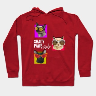 Shady Paws Rule Cat Hoodie